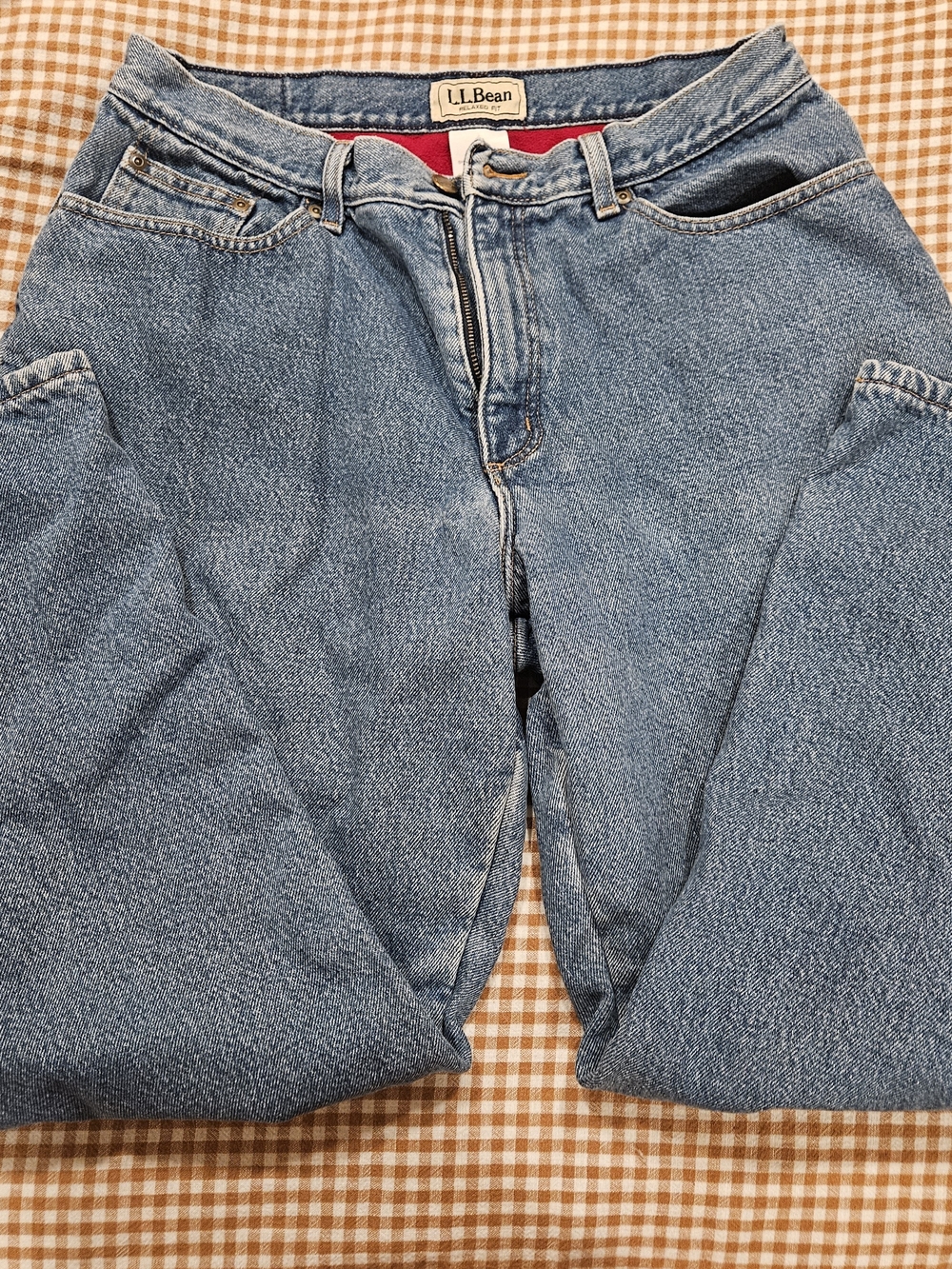 L.L. Bean Fleece Lined Straight Leg Women's Jeans